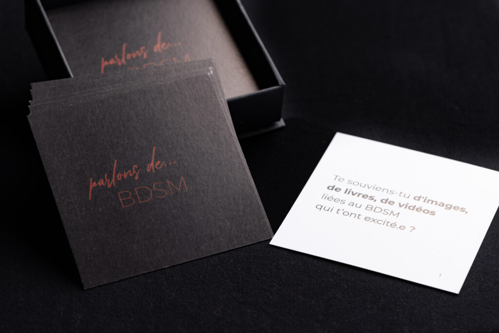 Jeu de cartes pour couple - parlons de BDSM