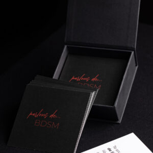 Jeu de cartes pour couple "Parlons de... BDSM"